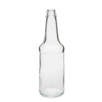 10 oz Clear Glass Hot Sauce Bottles (Cap Not Included)