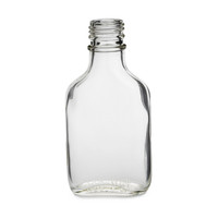 100 ml Clear Glass Flask Bottles (Cap Not Included)