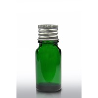 10ml Green Glass Dropper Bottle & 18mm Aluminium Cap