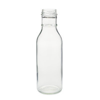 12 oz Clear Glass Long Neck Dressing & Sauce Bottles with Lug Finish