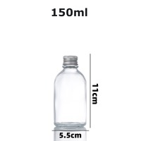 150ml Instagram-style juice clear glass bottle