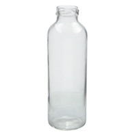 16 oz Clear Glass Juice Bottles (Cap Not Included)