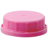 38-400 Bright Pink HDPE Plastic Tamper-Evident Ratchet Caps