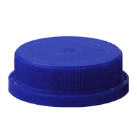 38-400 Fresh Blue HDPE Plastic Tamper-Evident Ratchet Caps