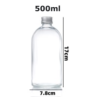 500ml Instagram-style juice clear glass bottle