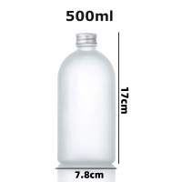 500ml Instagram-style juice frosted glass bottle