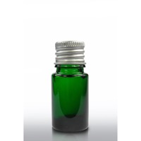 5ml Green Glass Dropper Bottle & 18mm Aluminium Cap