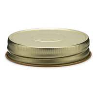 70-G450 Gold Metal Threaded Safety Button Cap (Plastisol Liner)