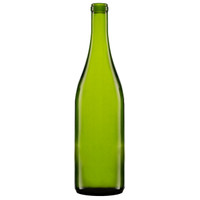 750 ml Champgane Green Glass Burgundy Wine Bottles, Cork Finish