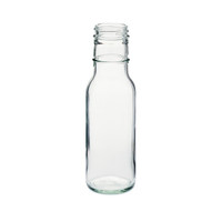 8 oz Clear Glass Ring Neck Dressing & Sauce Bottles (Cap Not Included)