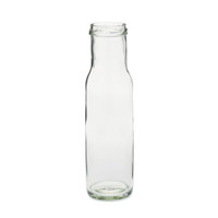 8 oz Clear Glass Round Dressing & Sauce Bottles (Lug Finish)