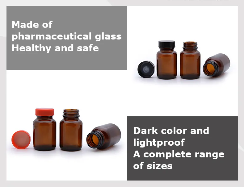 Amber vitamin bottles Materials and Safety