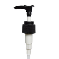 Black & White PP Plastic Ribbed Lotion Pumps