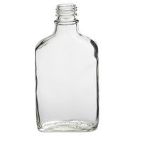 Clear Glass Flask Bottles