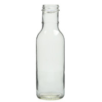 Clear Glass Ring Neck Dressing & Sauce Bottles