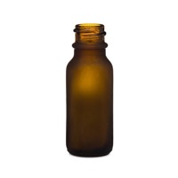 Frosted Glass Boston Round Bottles