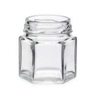 Glass Hexagon Jars