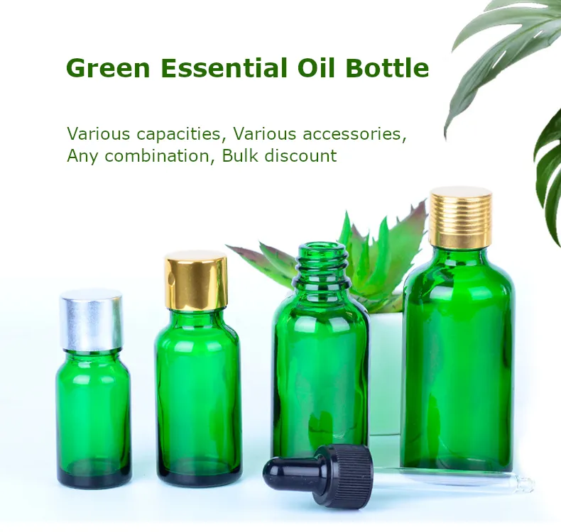 Green essential oil bottle product advantages