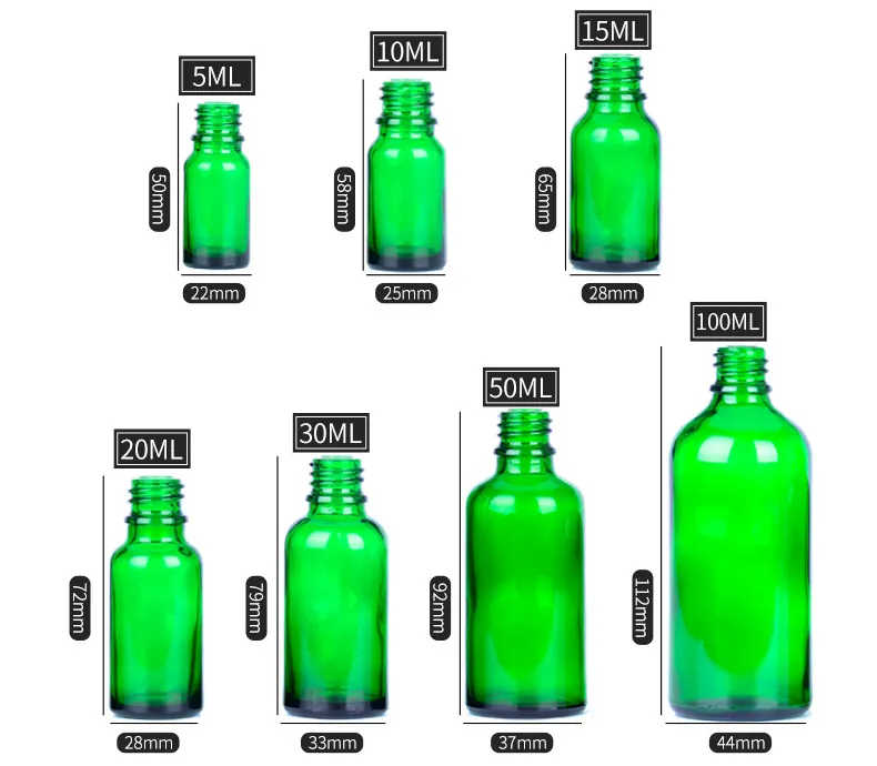 Green essential oil bottle product advantages